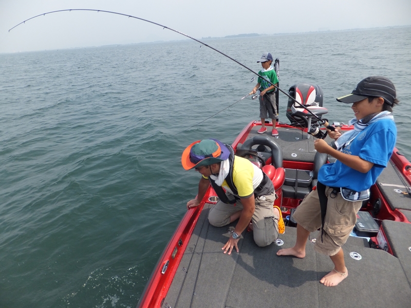 夏の琵琶湖で釣れる