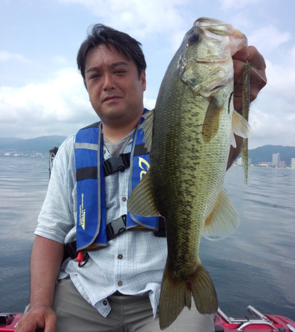 琵琶湖でガイド